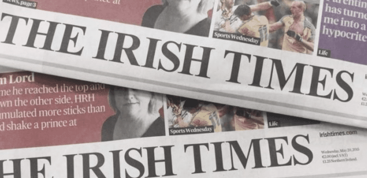The Irish Times anticipates '58% Cabbage'!