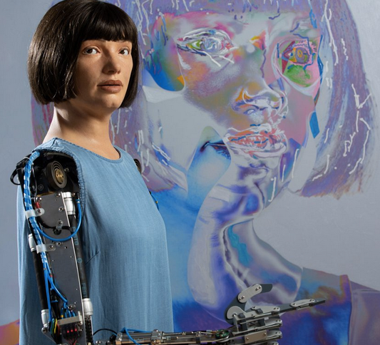 The World's First Humanoid AI Robot Artist, Ai-Da, Supports TECHNELEGY!