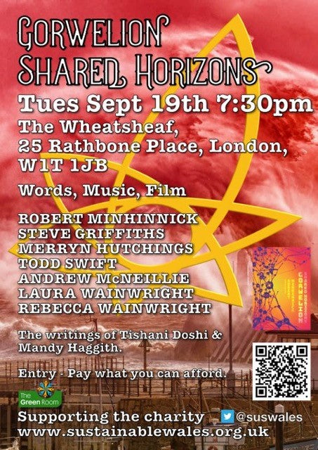 Fundraising poetry night for Welsh Eco Charity at Wheatsheaf pub September 19
