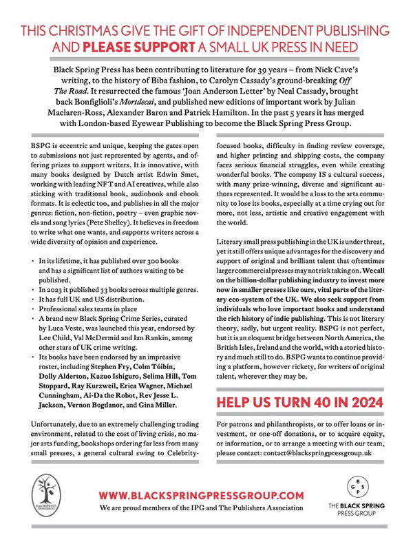 Support A Small Press - The Black Spring Press Group