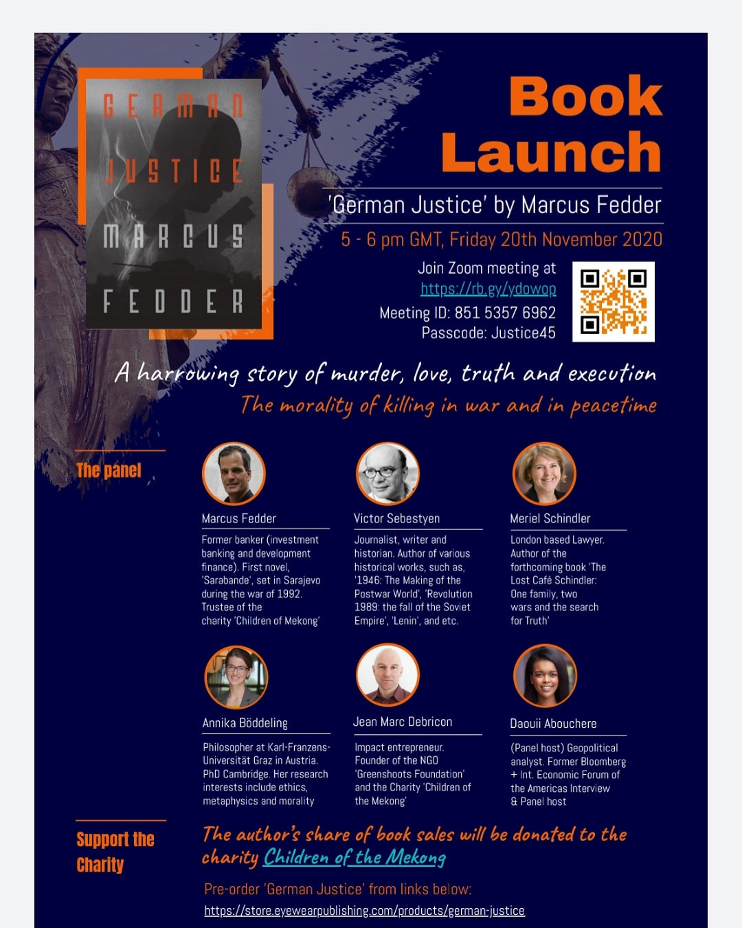 BOOK LAUNCH TODAY FOR GERMAN JUSTICE!