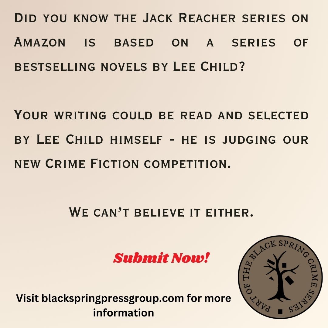 Jack Reacher creator Lee Child judging Our Crime Prize!