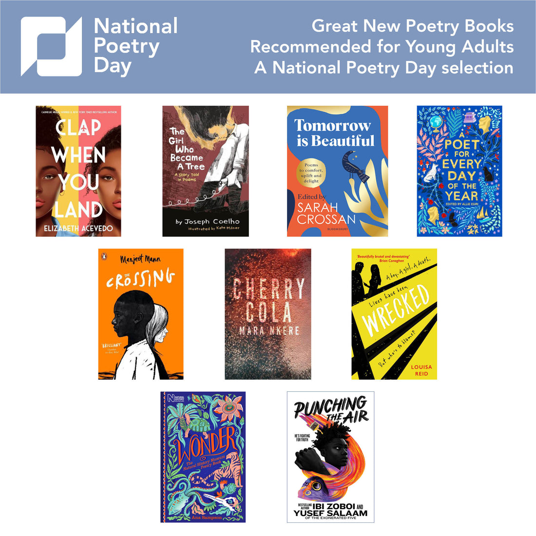 Two Of Our Poets Selected for National Poetry Day As Great New Books!